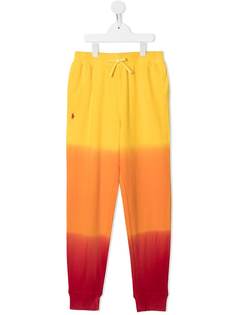 Ralph Lauren Kids спортивные брюки со вставками и логотипом