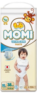 Подгузники-трусики Momi Ultra Care XL (12-20кг), 38шт.