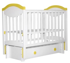 Кровать детская Лель АБ 23.3 &quot;Камелия&quot;, маятник продольный (цвета в ассорт.) Babyhit