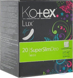 Ежедневные прокладки Kotex Lux Super Slim Deo, 20шт.