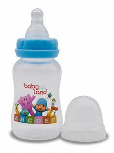 Бутылочка для кормления Baby Land с силиконовой соской в блистере (цвета в ассорт.), 150мл Apollo