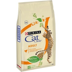 Сухой корм Cat Chow для взрослых кошек, с высоким содержанием домашней птицы, 7кг