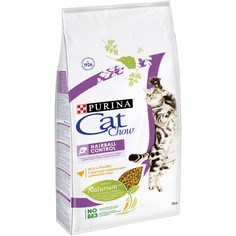 Сухой корм Cat Chow для взрослых кошек для контроля образования комков шерсти в ЖКТ, с высоким содержанием домашней птицы, 15кг