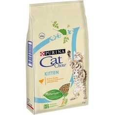 Сухой корм Cat Chow для котят с высоким содержанием домашней птицы, 7кг