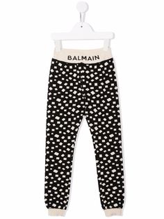 Balmain Kids спортивные брюки с геометричным принтом