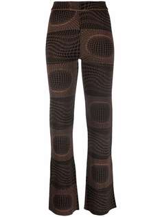 Paloma Wool брюки bootcut с абстрактным принтом