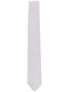 Thom Browne Kids полосатый галстук из сирсакера