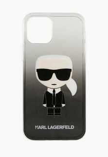 Чехол для iPhone Karl Lagerfeld 12 Pro Max (6.7), PC/TPU Ikonik Karl Gradient Black