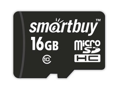 Карта памяти 16Gb - SmartBuy Micro Secure Digital HC Class 10 LE SB16GBSDCL10-00LE