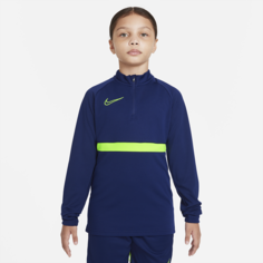 Футболка для футбольного тренинга для школьников Nike Dri-FIT Academy - Синий