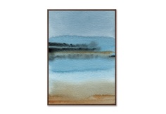 Репродукция картины на холсте sandy lakeshore in the morning mist (картины в квартиру) мультиколор 75x105 см.