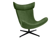 Кресло imola зеленый, искусственная замша (bradexhome) зеленый 89x107x88 см.