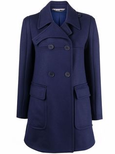 Stella McCartney двубортное шерстяное пальто