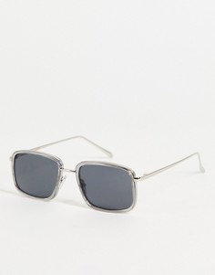 Квадратные солнцезащитные очки с серой оправой в стиле унисекс A.Kjaerbede Aldo-Серый