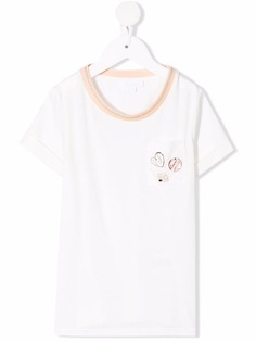 Chloé Kids футболка с оборками на воротнике