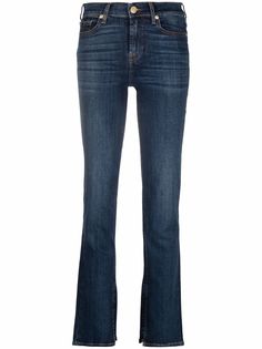 7 For All Mankind расклешенные джинсы средней посадки