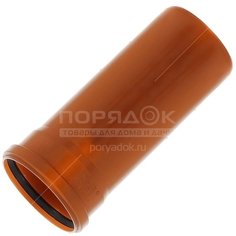 Канализационная труба наружная, диаметр 160 мм, 500х4.9 мм, полипропилен, РосТурПласт, рыжая