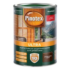 Пропитка Pinotex, Ultra, для дерева, защитно-влагостойкая, орех, 1 л, 5353805