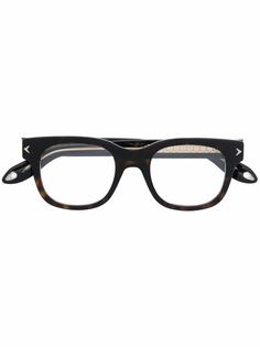 Givenchy Eyewear очки в квадратной оправе черепаховой расцветки