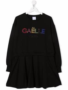 Gaelle Paris Kids платье с логотипом