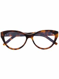 Saint Laurent Eyewear очки в оправе кошачий глаз черепаховой расцветки