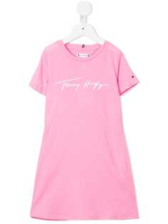 Tommy Hilfiger Junior платье-футболка с логотипом