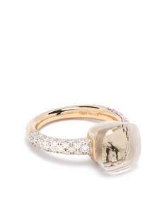 Pomellato кольцо Nudo из розового золота с топазом и бриллиантами