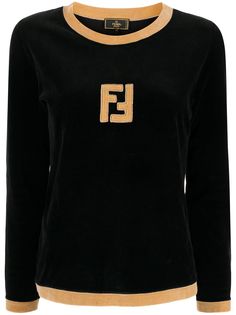 Fendi Pre-Owned толстовка 1990-х годов логотипом FF