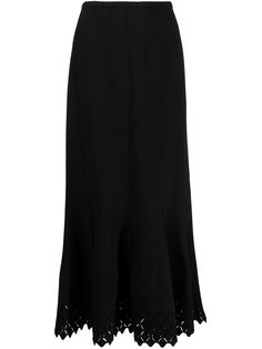 Alaïa Pre-Owned длинная юбка с вырезами