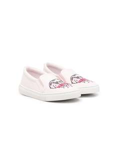 Kenzo Kids кроссовки Elephant с вышитым логотипом