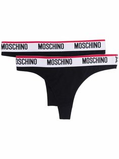 Moschino трусы-стринги с логотипом