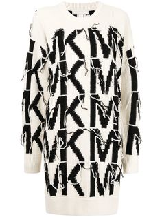 Michael Michael Kors платье-свитер с логотипом