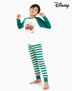 Пижама с новогодним принтом Disney для мальчика Gloria Jeans