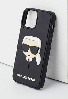 Чехол для iPhone Karl Lagerfeld Lagerfeld для iPhone 13 mini чехол 3D Rubber Karls head Hard Black