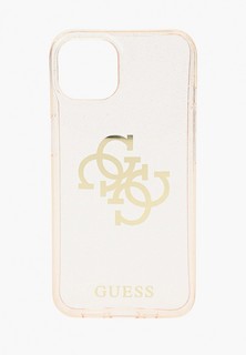 Чехол для iPhone Guess 13, TPU 4G Big logo Hard Glitter Gold