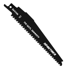 Пилки для лобзиков и эл. ножовок полотно для сабельной пилы по ЦСП, шиферу, дереву ПРАКТИКА 150мм