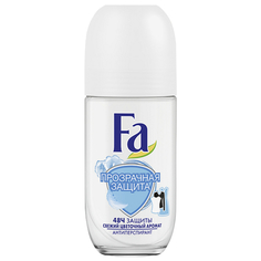 Дезодоранты для тела дезодорант женский FA Прозрачная защита и легкая свежесть, 50мл, ролик