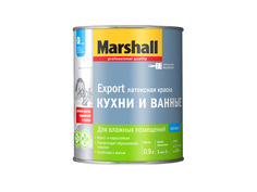 Краски для стен и потолков краска в/д Marshall для кухни и ванной BW 0,9л белая матовая, арт.5248866