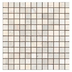 Плитка мозаика каменная мозаика мраморная, 30х30х0,9 MwP, белая Stone4 Home
