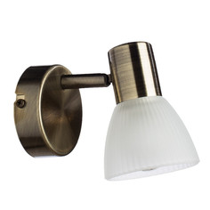 Споты спот ARTE LAMP Parry 1x40Вт E14 металл гальванизированный античная бронза