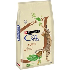 Сухой корм Cat Chow для взрослых кошек с уткой, 7кг