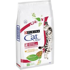 Сухой корм Cat Chow для взрослых кошек для здоровья мочевыводящей системы, с высоким содержанием домашней птицы, 7кг