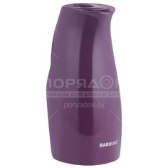Термос-кувшин пластик, 1 л, узкая горловина, Barouge, колба стекло, фиолетовый, ВТ-300