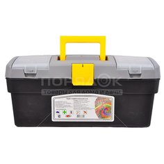 Ящик для инструментов, 17 , 42х22х18 см, пластик, Profbox, пластиковый замок, лоток, 2 органайзера на крышке, А-42