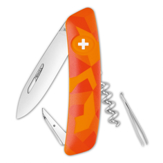 Швейцарский нож swiza c01 camouflage 95 мм, 6 функций, оранжевый kni.0010.2070