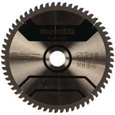 Диск пильный multi cut classic (216x30 мм; 60z; fz/tz 5neg; блистер) metabo 628655000