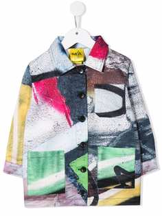 MarquesAlmeida KIDS куртка-рубашка с принтом граффити