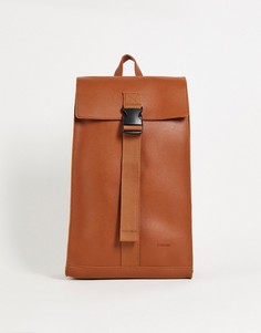 Светло-коричневый рюкзак c клапаном и застежкой-зажимом Fenton-Коричневый цвет