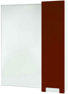 Зеркальный шкаф 78х80 см красный глянец/белый глянец R Bellezza Пегас 4610413001035