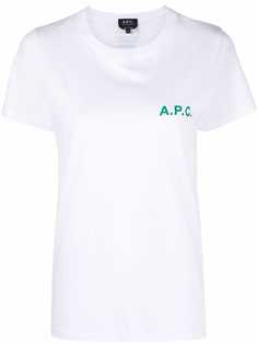 A.P.C. футболка с логотипом